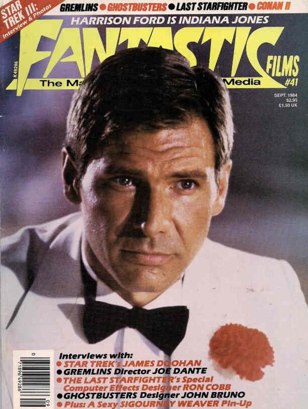 FANTASTIC FILMS magazine side cover Issue 41 September 1984