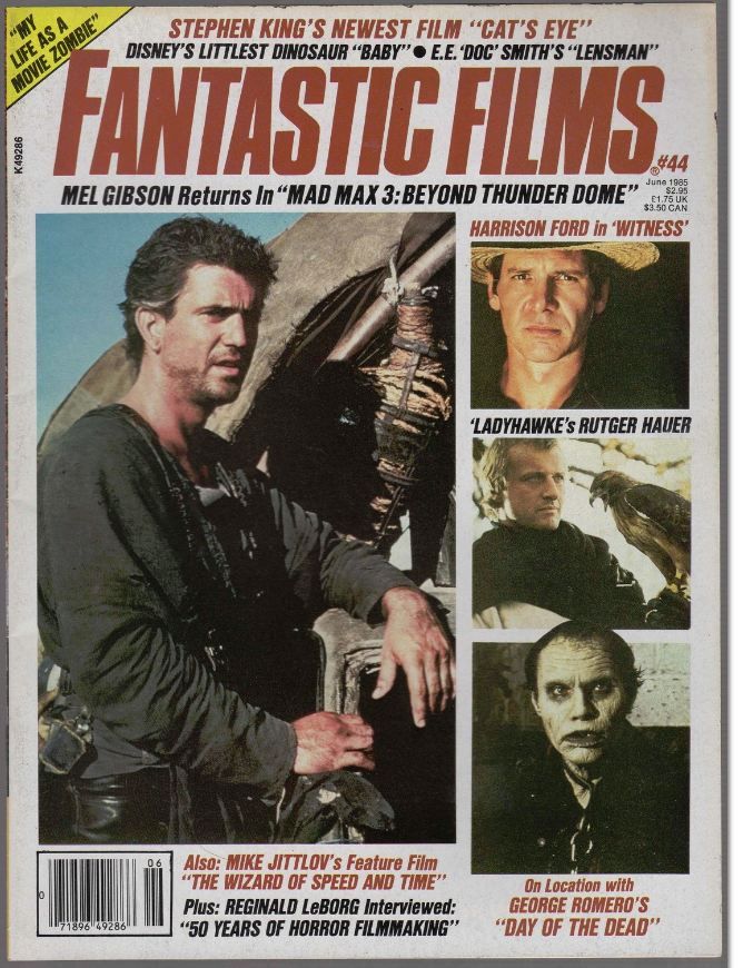FANTASTIC FILMS magazine side cover Issue 44 June 1985