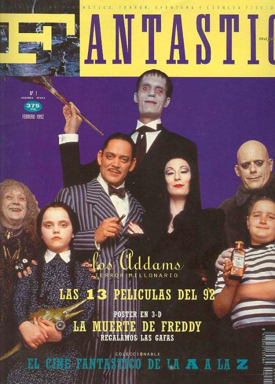 FANTASTIC magazine side cover Issue 1 February 1992