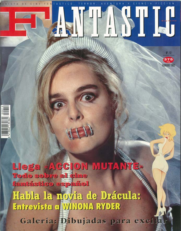 FANTASTIC magazine side cover Issue 12 February 1993