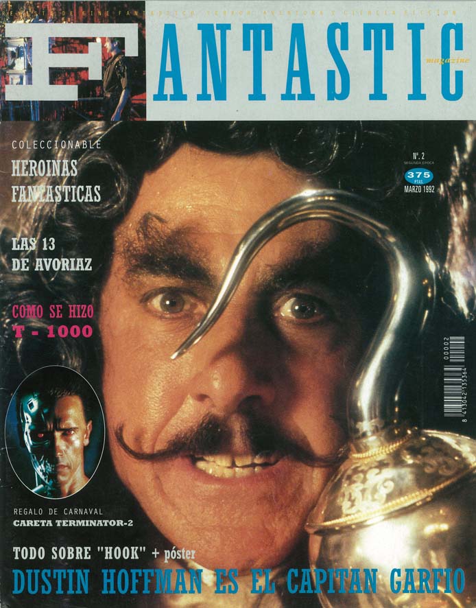 FANTASTIC magazine side cover Issue 2 March 1992