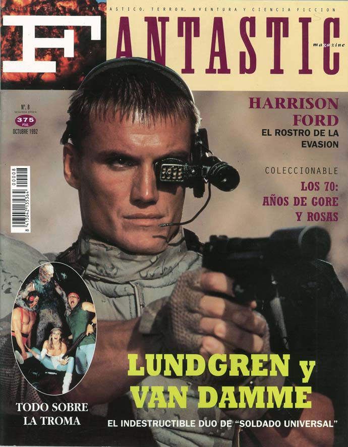 FANTASTIC magazine side cover Issue 8 October 1992