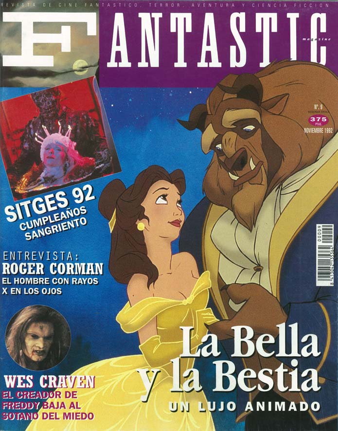 FANTASTIC magazine side cover Issue 9 November 1992