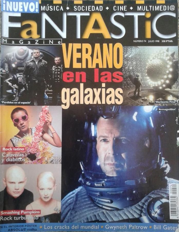 FANTASTIC magazine side cover Issue 74 July 1998