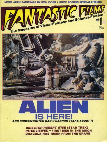FANTASTIC FILMS (UK) magazine side cover Issue 1  