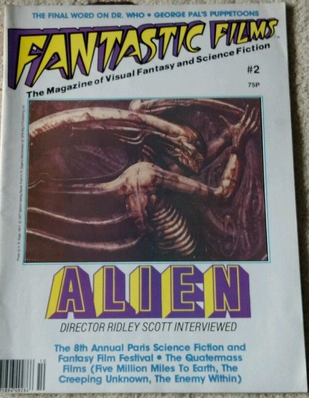 FANTASTIC FILMS (UK) magazine side cover Issue 2  