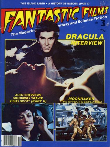 FANTASTIC FILMS (UK) magazine side cover Issue 3  
