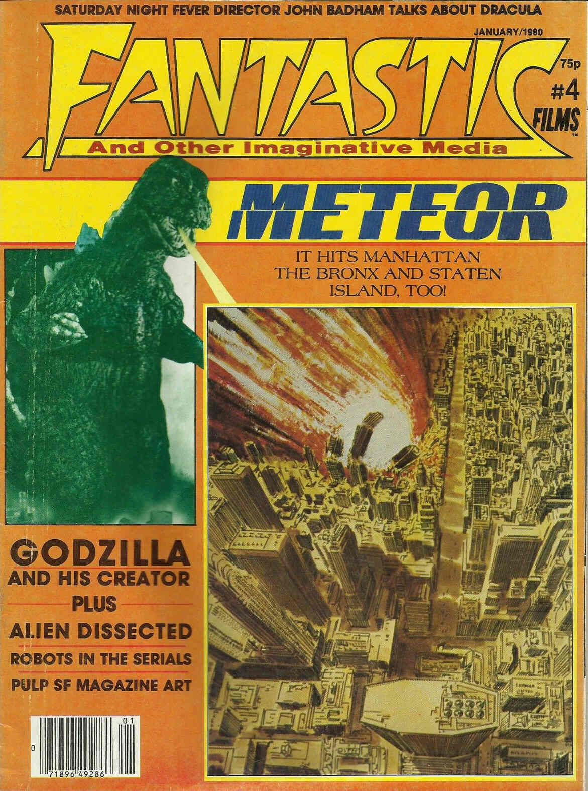 FANTASTIC FILMS (UK) magazine side cover Issue 4  