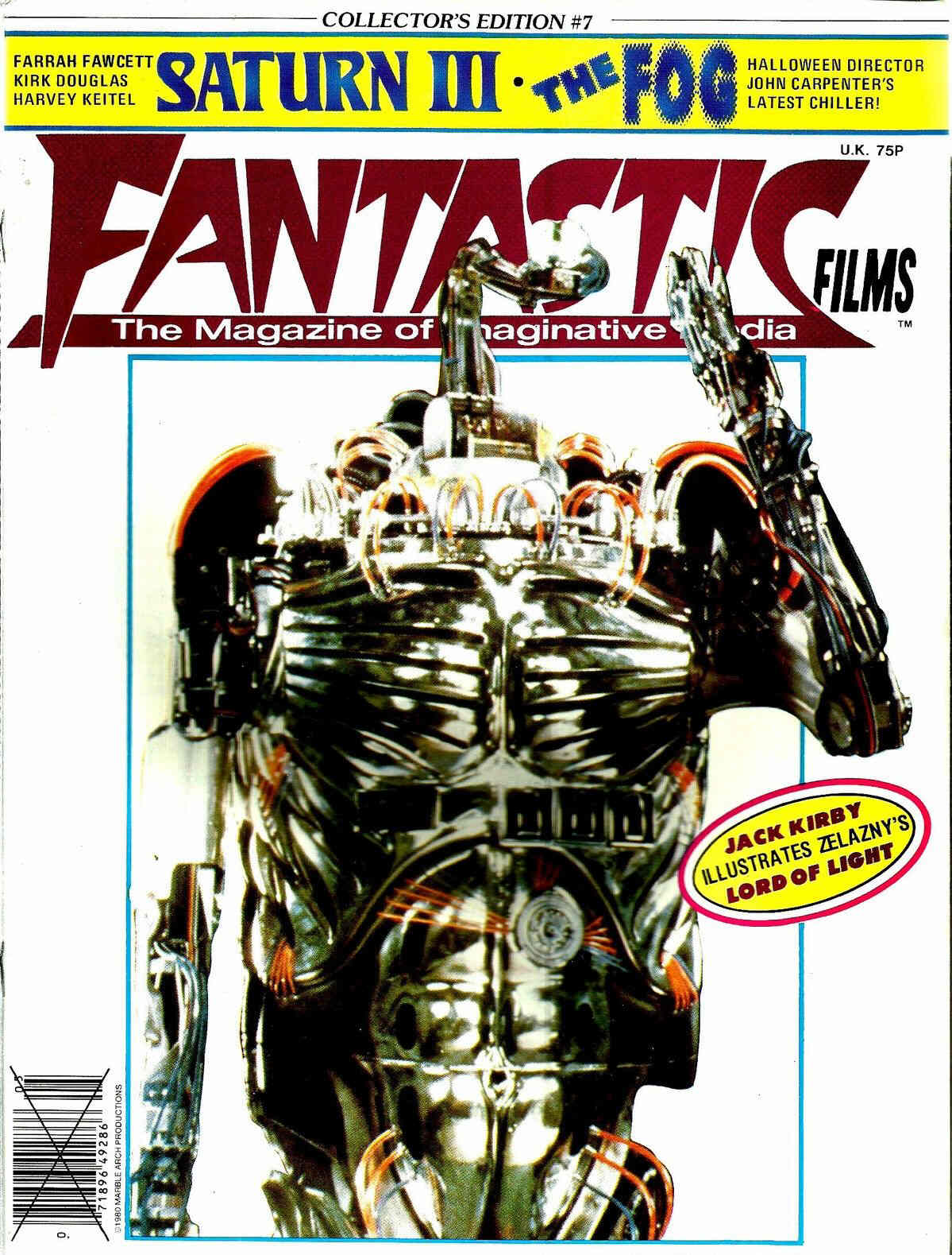 FANTASTIC FILMS (UK) magazine side cover Issue 7  