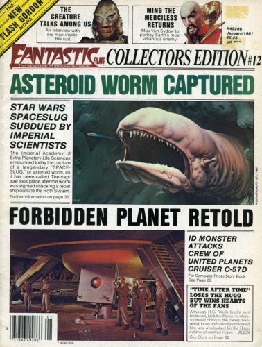 FANTASTIC FILMS (UK) magazine side cover Issue 12  
