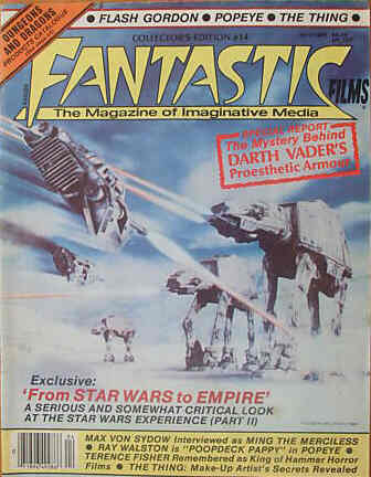 FANTASTIC FILMS (UK) magazine side cover Issue 14  
