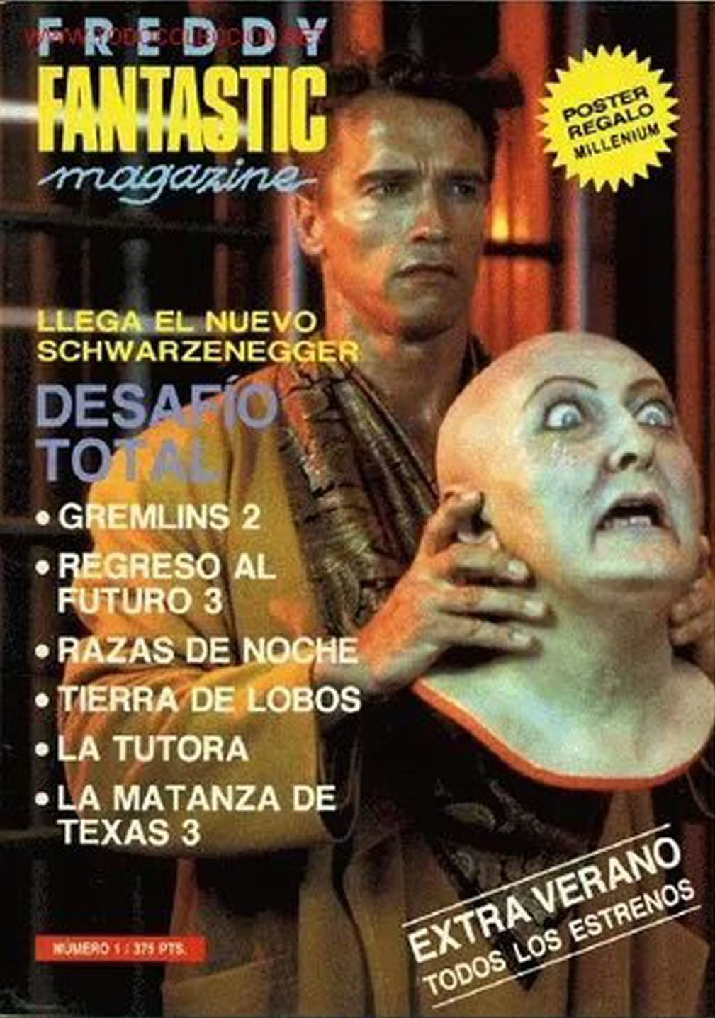 FANTASTIC MAGAZINE magazine side cover Issue 1 September 1990