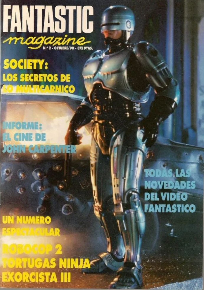 FANTASTIC MAGAZINE magazine side cover Issue 2 October 1990