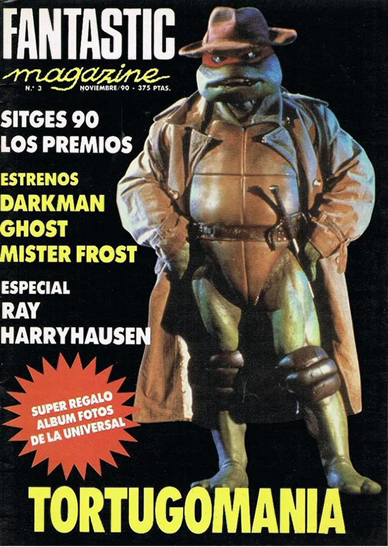 FANTASTIC MAGAZINE magazine side cover Issue 3 November 1990