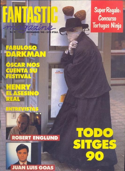 FANTASTIC MAGAZINE magazine side cover Issue 4 December 1990
