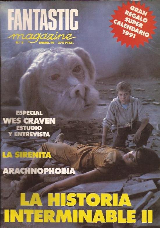 FANTASTIC MAGAZINE magazine side cover Issue 5 January 1991