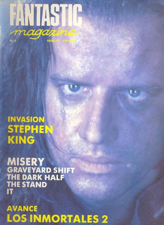 FANTASTIC MAGAZINE magazine side cover Issue 8 April 1991