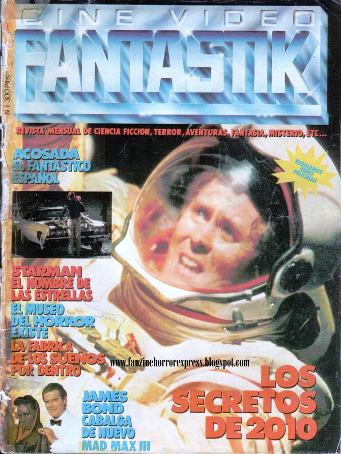 CINE VIDEO FANTASTIK magazine side cover Issue 1 May 1985