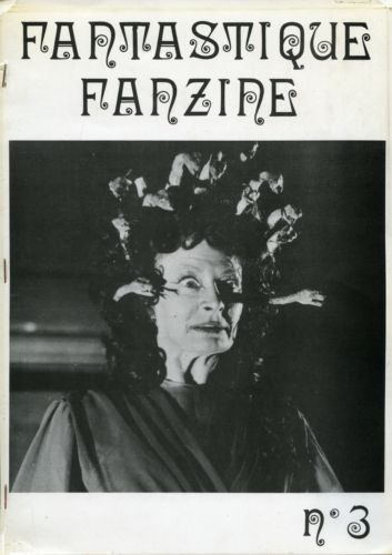 FANTASTIQUE FANZINE magazine side cover Issue 3 September 1981