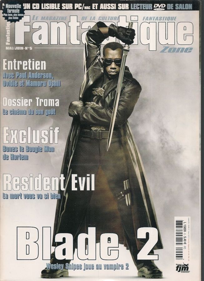 FANTASTIQUE ZONE magazine cover Issue 5 May/June 2002