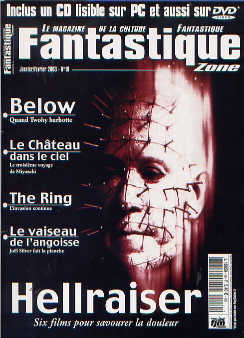 FANTASTIQUE ZONE magazine cover Issue 10 January/February 2003