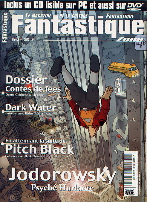 FANTASTIQUE ZONE magazine side cover Issue 11 March/April 2003