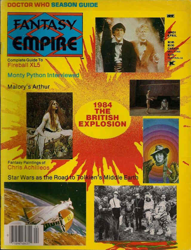 FANTASY EMPIRE magazine side cover Issue 10  1983