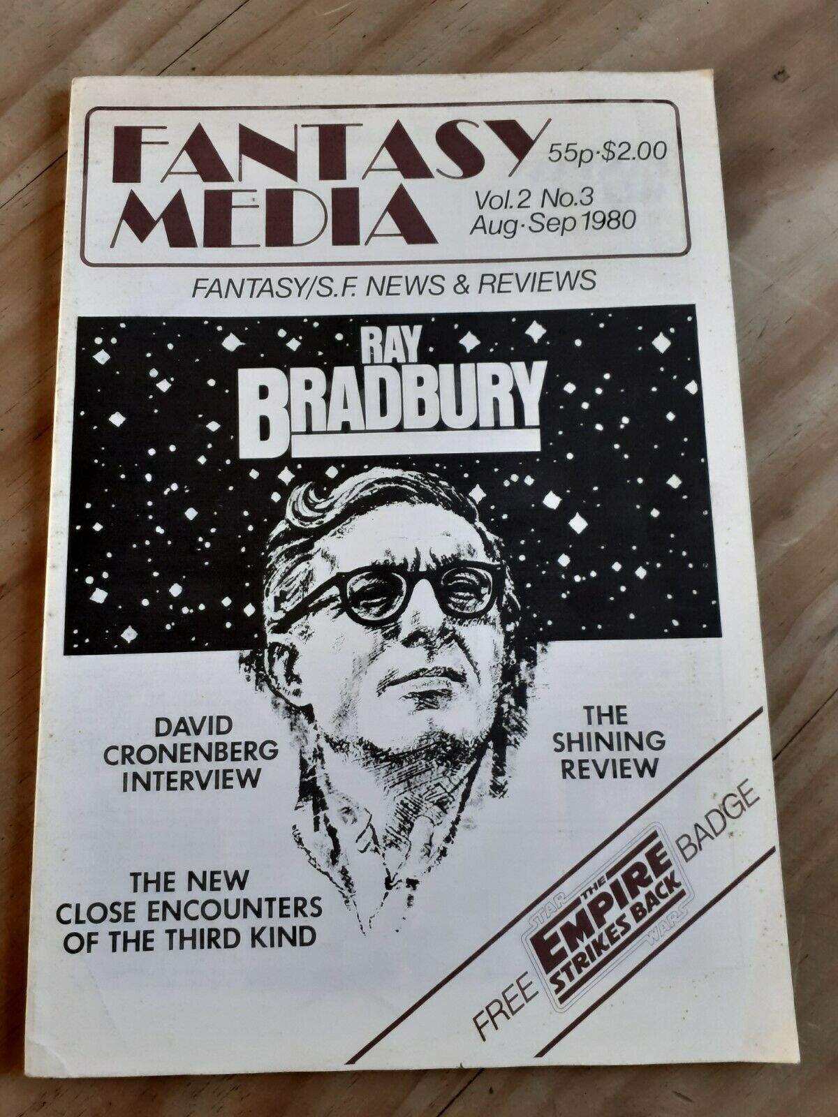 FANTASY MEDIA magazine side cover  Vol 2 No  3  August/September 1980