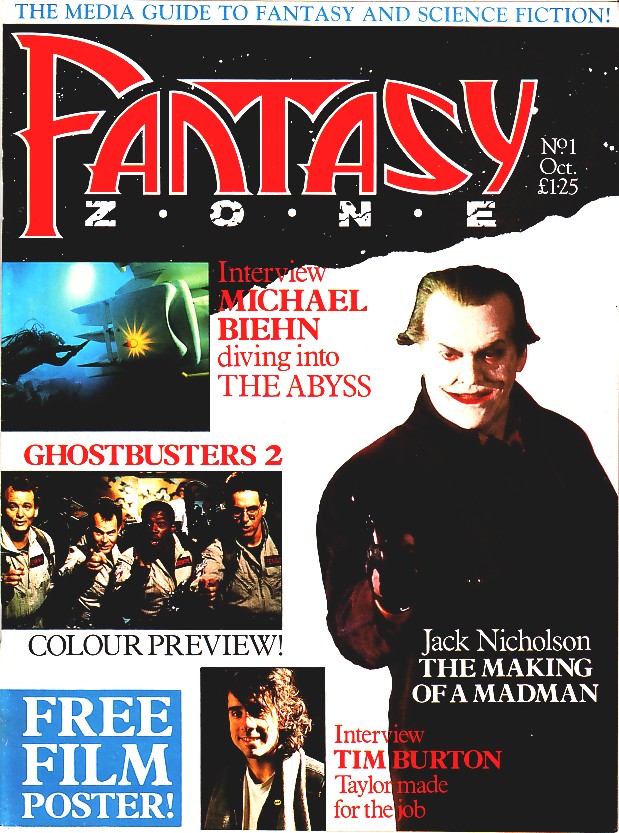 FANTASY ZONE magazine side cover Issue 1 October 1989