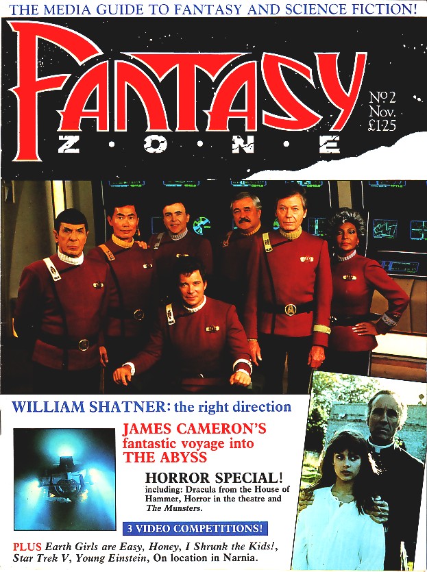 FANTASY ZONE magazine side cover Issue 2 November 1989