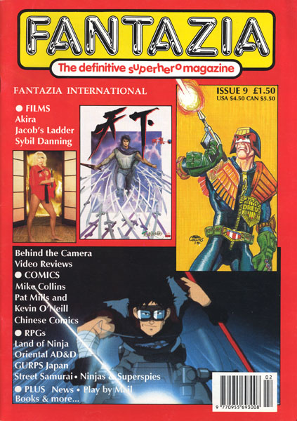 FANTAZIA magazine side cover Issue 9 February 1991
