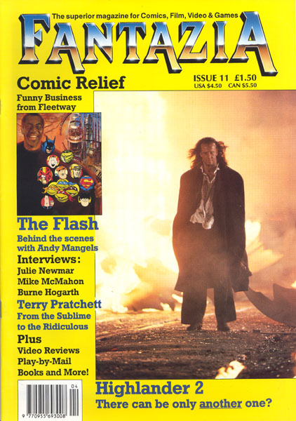 FANTAZIA magazine side cover Issue 11 Spring 1991