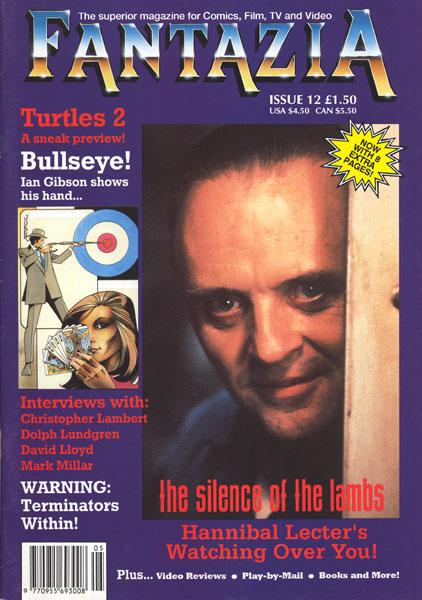 FANTAZIA magazine side cover Issue 12  1991