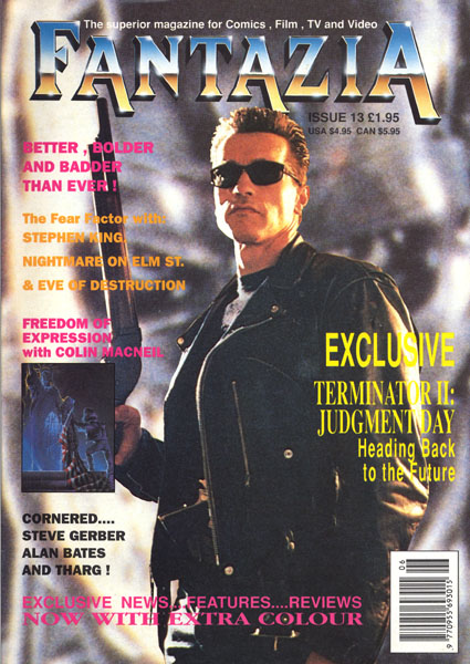 FANTAZIA magazine side cover Issue 13 Summer 1991
