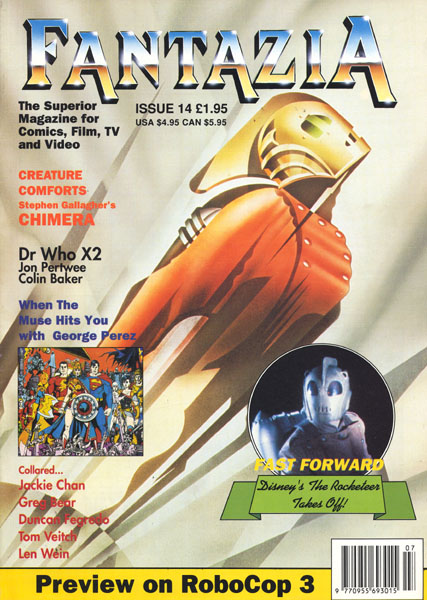 FANTAZIA magazine side cover Issue 14  1991