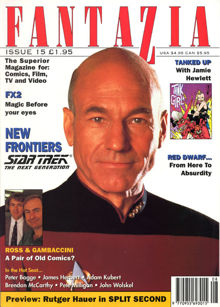 FANTAZIA magazine side cover Issue 15  1991