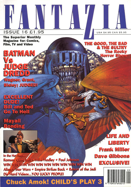FANTAZIA magazine side cover Issue 16 Fall 1991