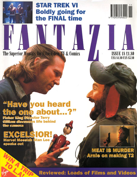 FANTAZIA magazine side cover Issue 18  1991