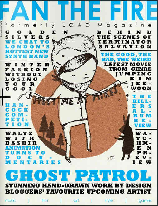 FAN THE FIRE magazine side cover Issue 15 December 2008