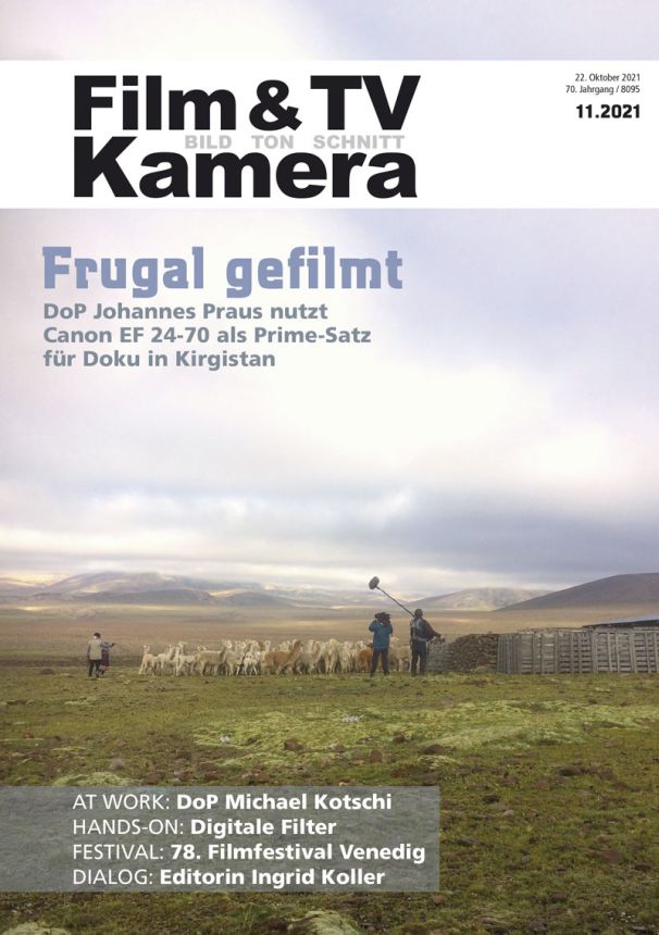 FILM TV KAMERAMANN magazine side cover  November 2021