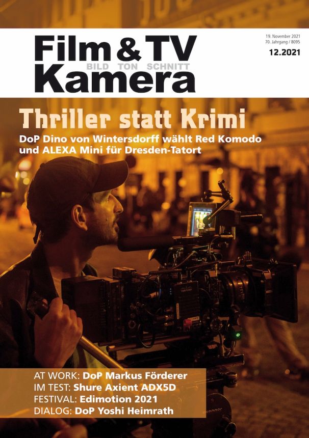 FILM TV KAMERAMANN magazine side cover  December 2021
