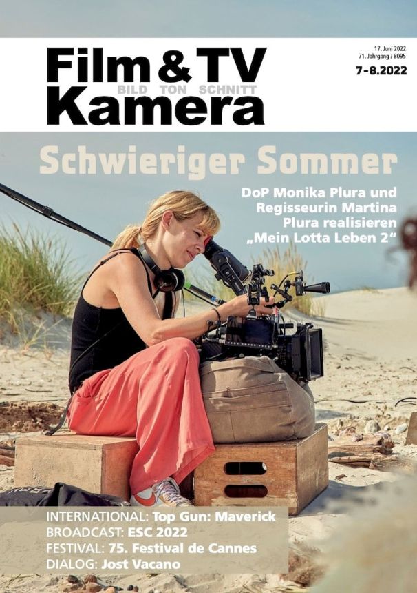 FILM TV KAMERAMANN magazine side cover  July/August 2022
