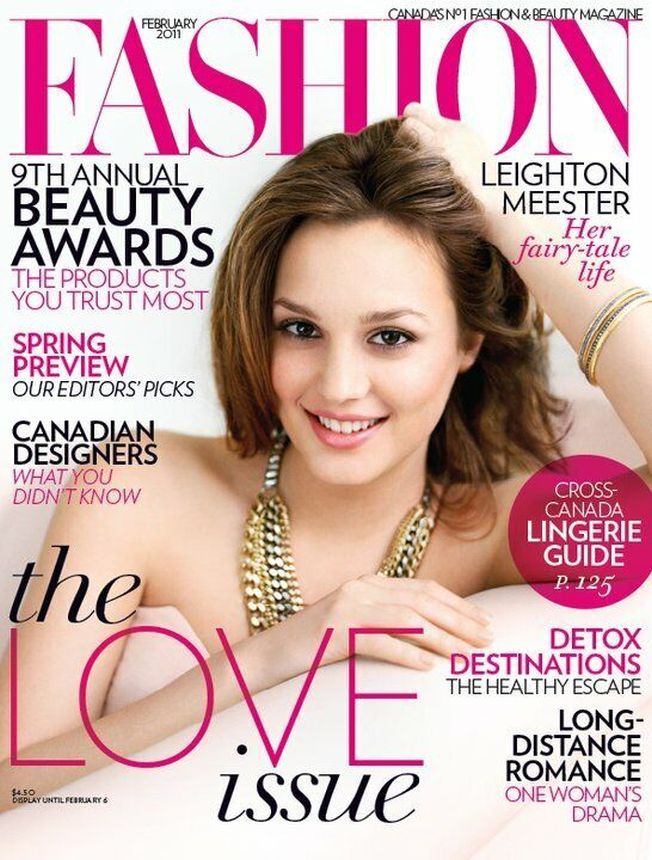 FASHION CANADA magazine side cover  February 2011