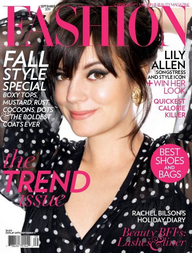 FASHION CANADA magazine side cover  September 2011