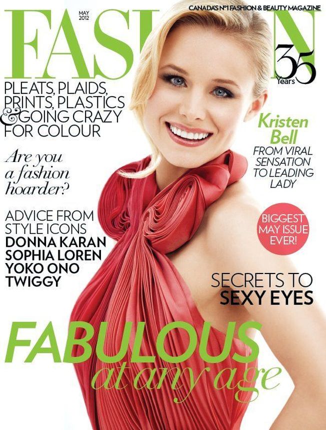 FASHION CANADA magazine side cover  May 2012