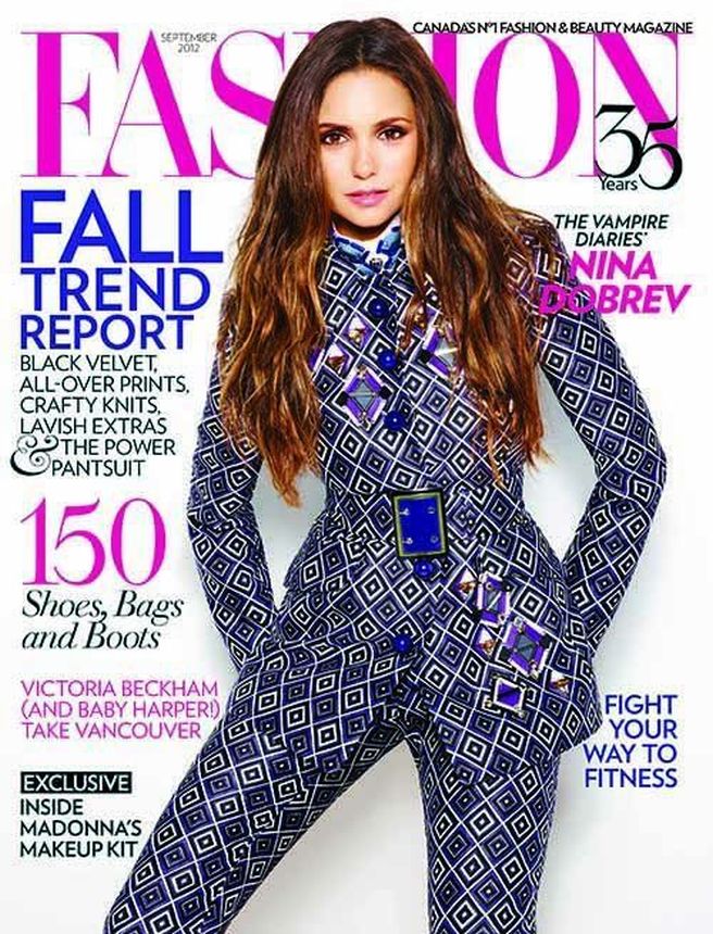 FASHION CANADA magazine side cover  September 2012