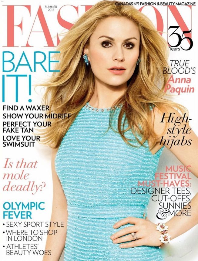 FASHION CANADA magazine side cover Summer 2012