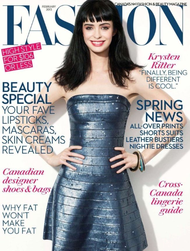 FASHION CANADA magazine side cover  February 2013
