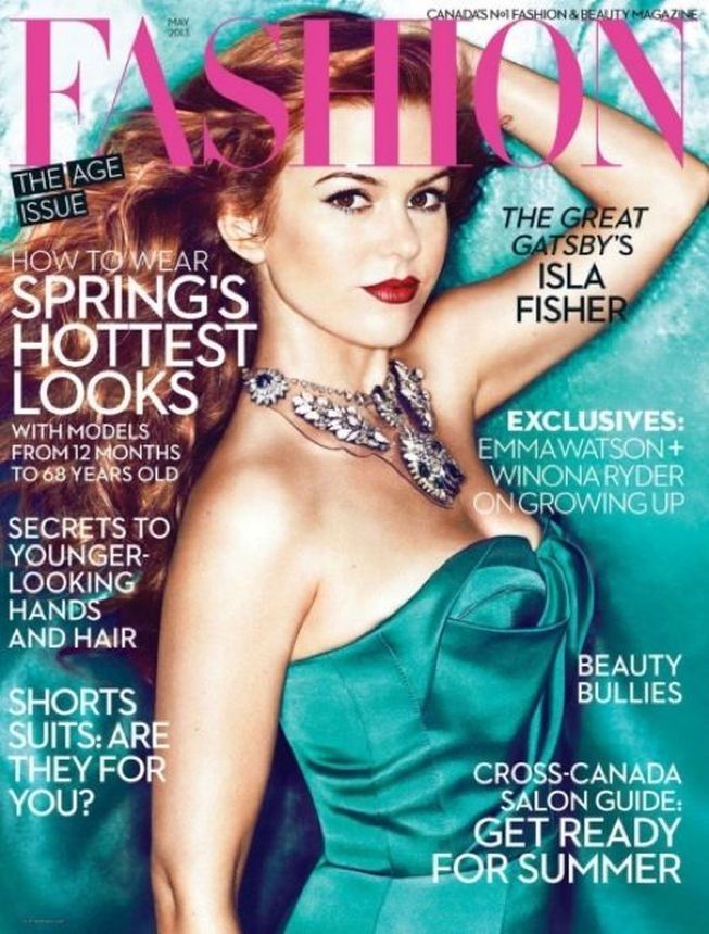 FASHION CANADA magazine side cover  May 2013