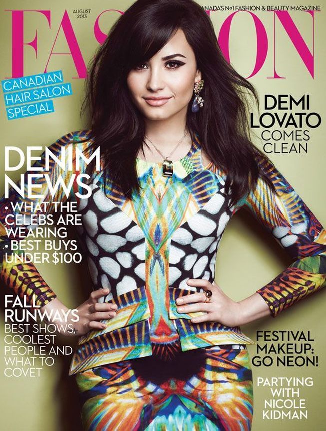 FASHION CANADA magazine side cover  August 2013